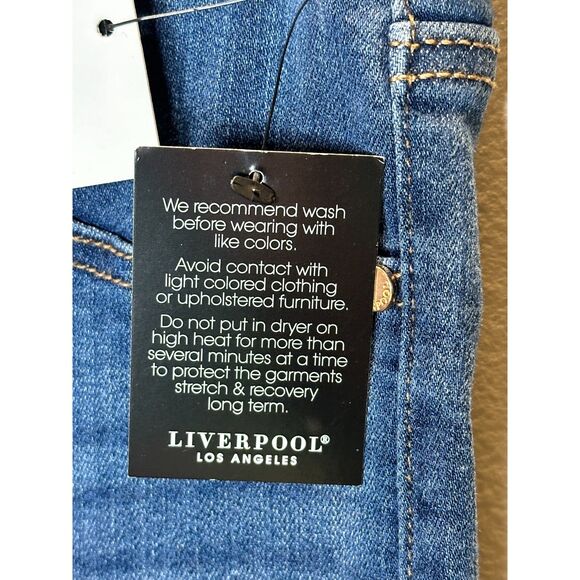 Liverpool Women's Size 4/27 Blue Denim Meet Chloe Pull On Jeans NWT - Picture 11 of 14